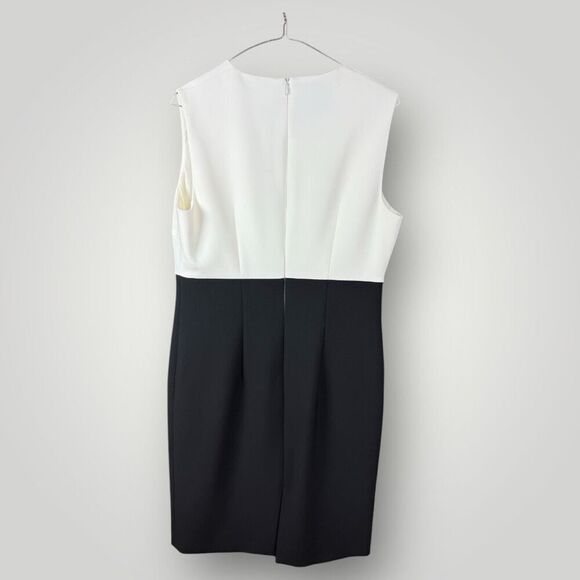 HUGO BOSS Daedalus Color Block Ponte Stretch Sheath Dress | NWOT | US Size 8 - Picture 6 of 9